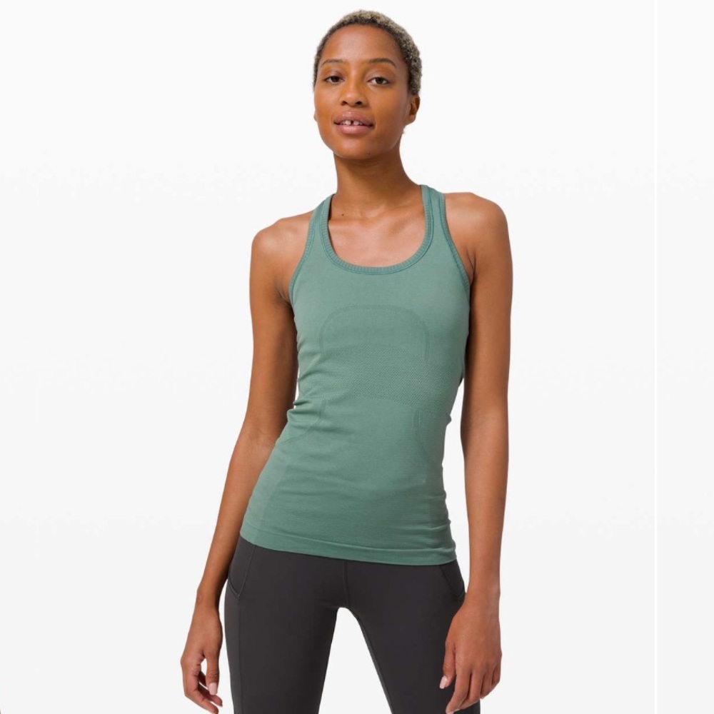 Lululemon Swiftly Tech Racerback in “Tidewater Teal” size 2